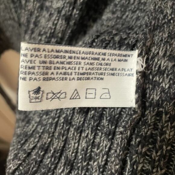 VTG Y2K IZOD Womens Cardigan Sweater XL Cable Knit Cottagecore Boho - Picture 12 of 12